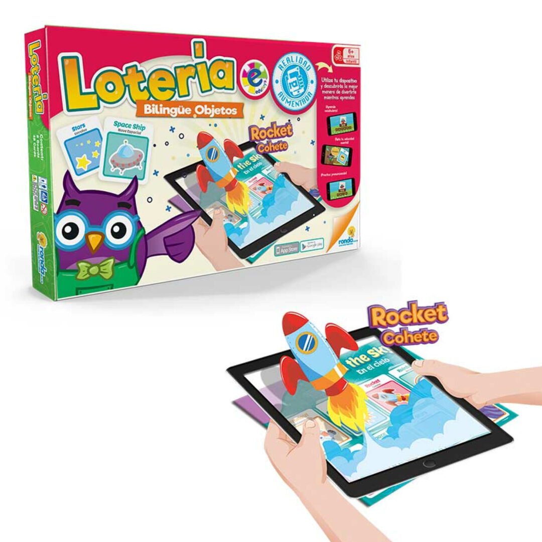 Juego didáctico 'Lotería bilingüe objetos'