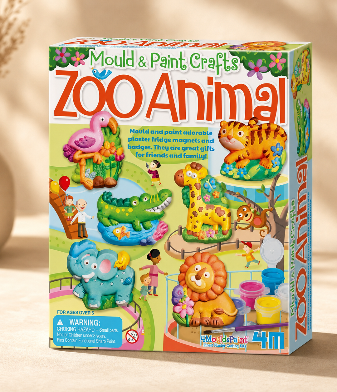 Pinta y moldea animales zoológico
