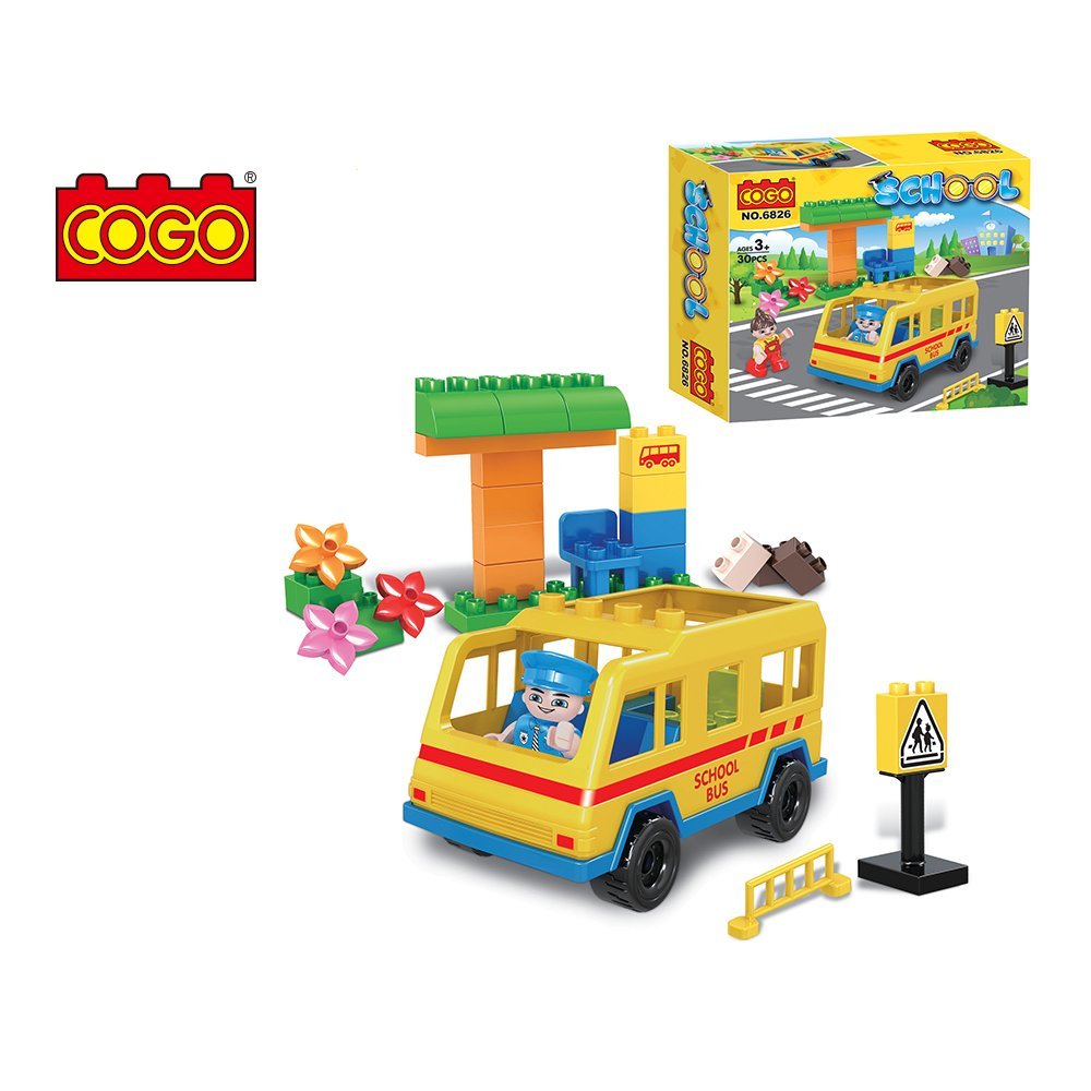 juego de autobús escolar de lego