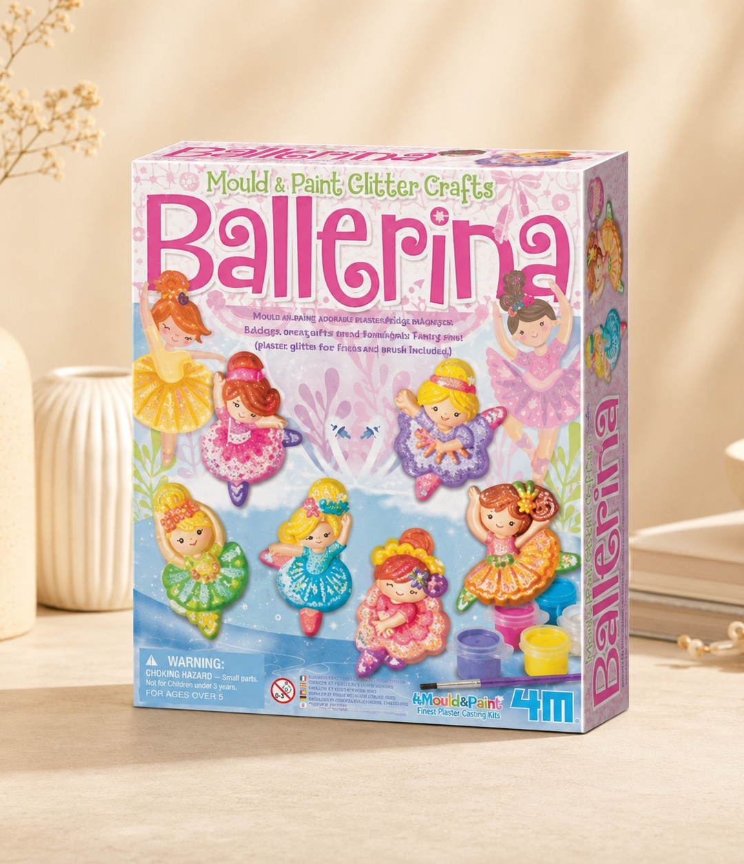 Bailarinas de yeso moldea y pinta