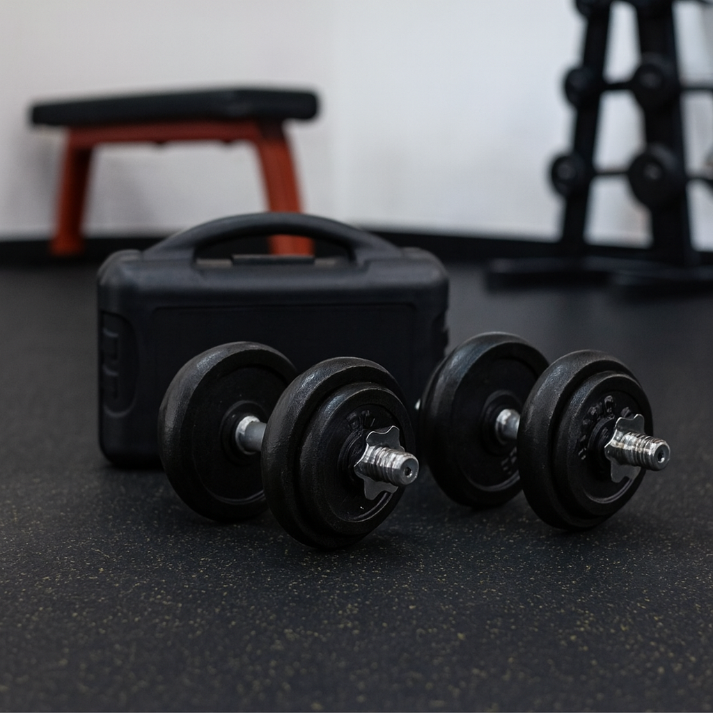 Set de mancuernas ajustables 20 kg