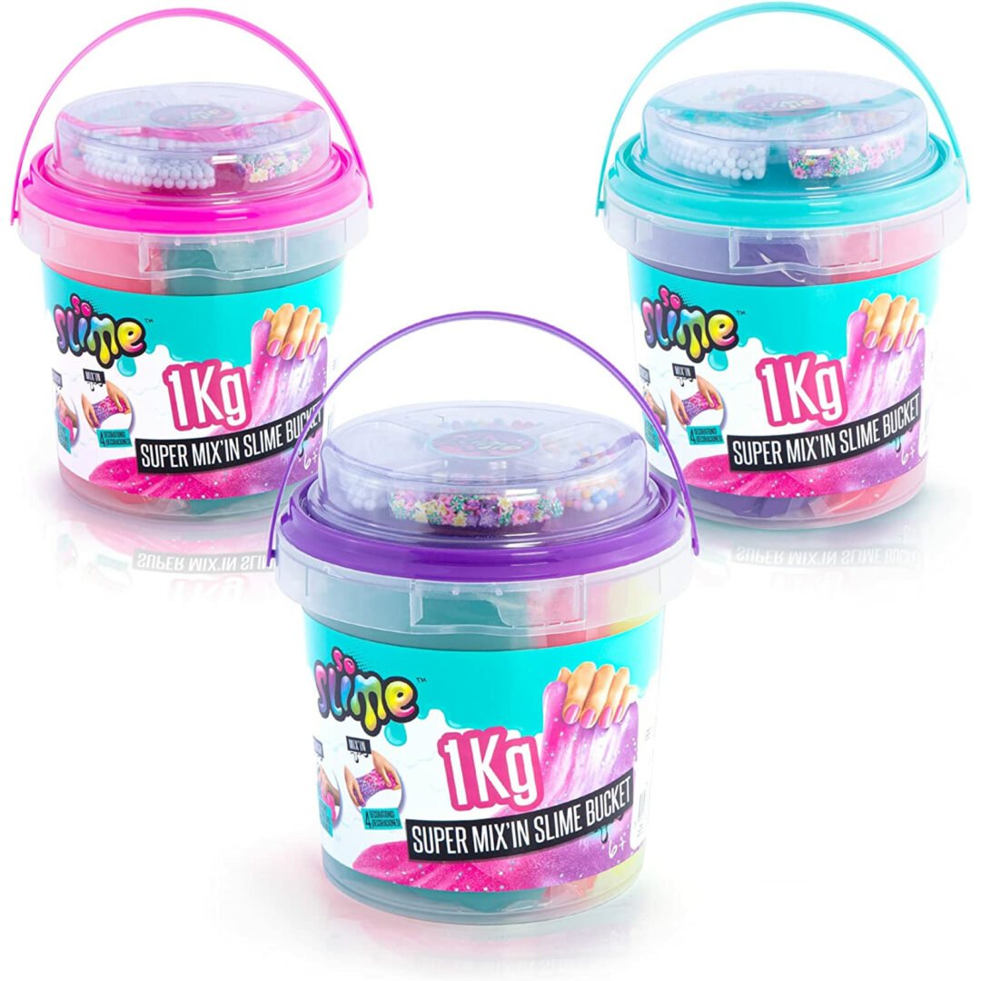 Balde de super slime de 1 kilo con chispas - Imagen 3