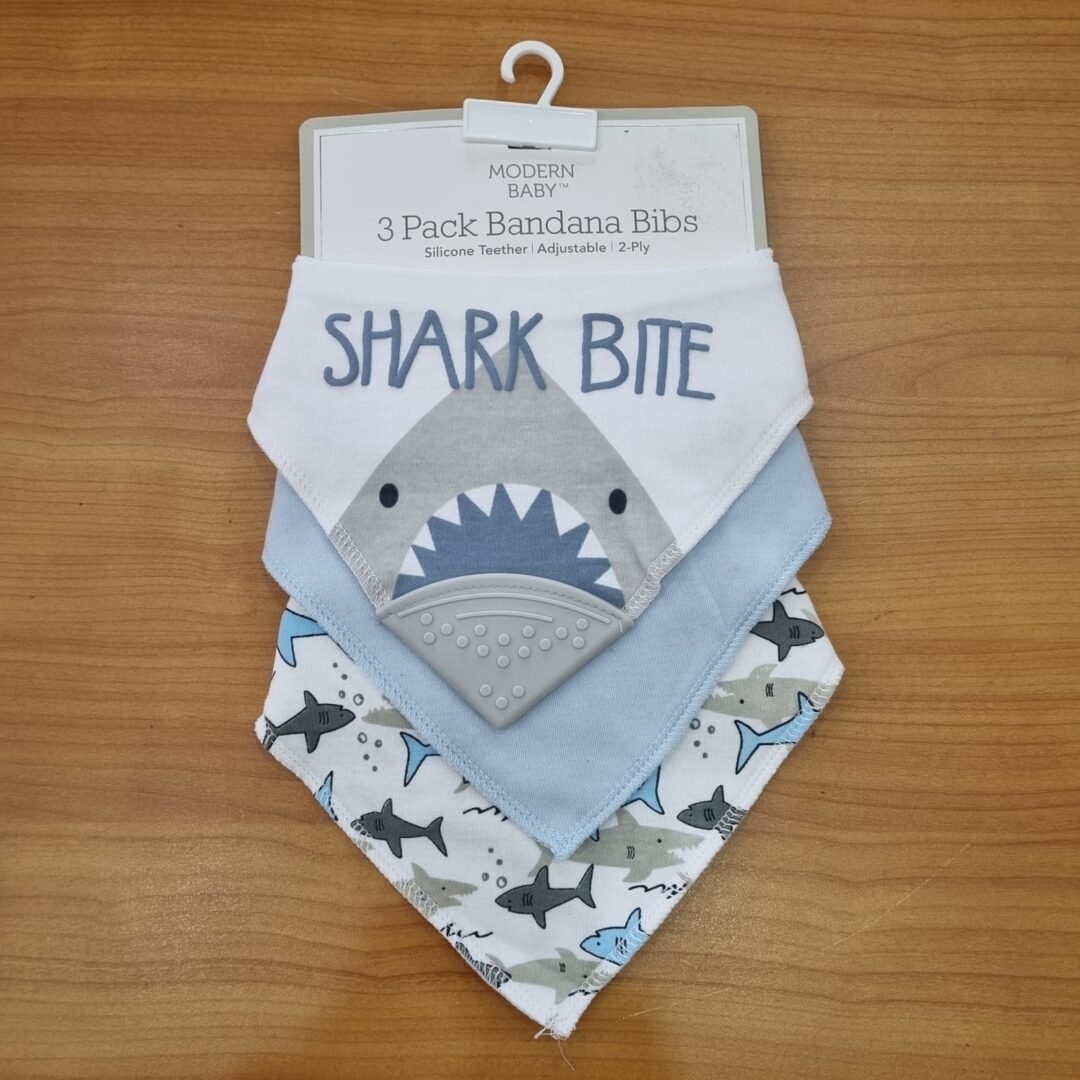 Baberos estilo bandana set de 3