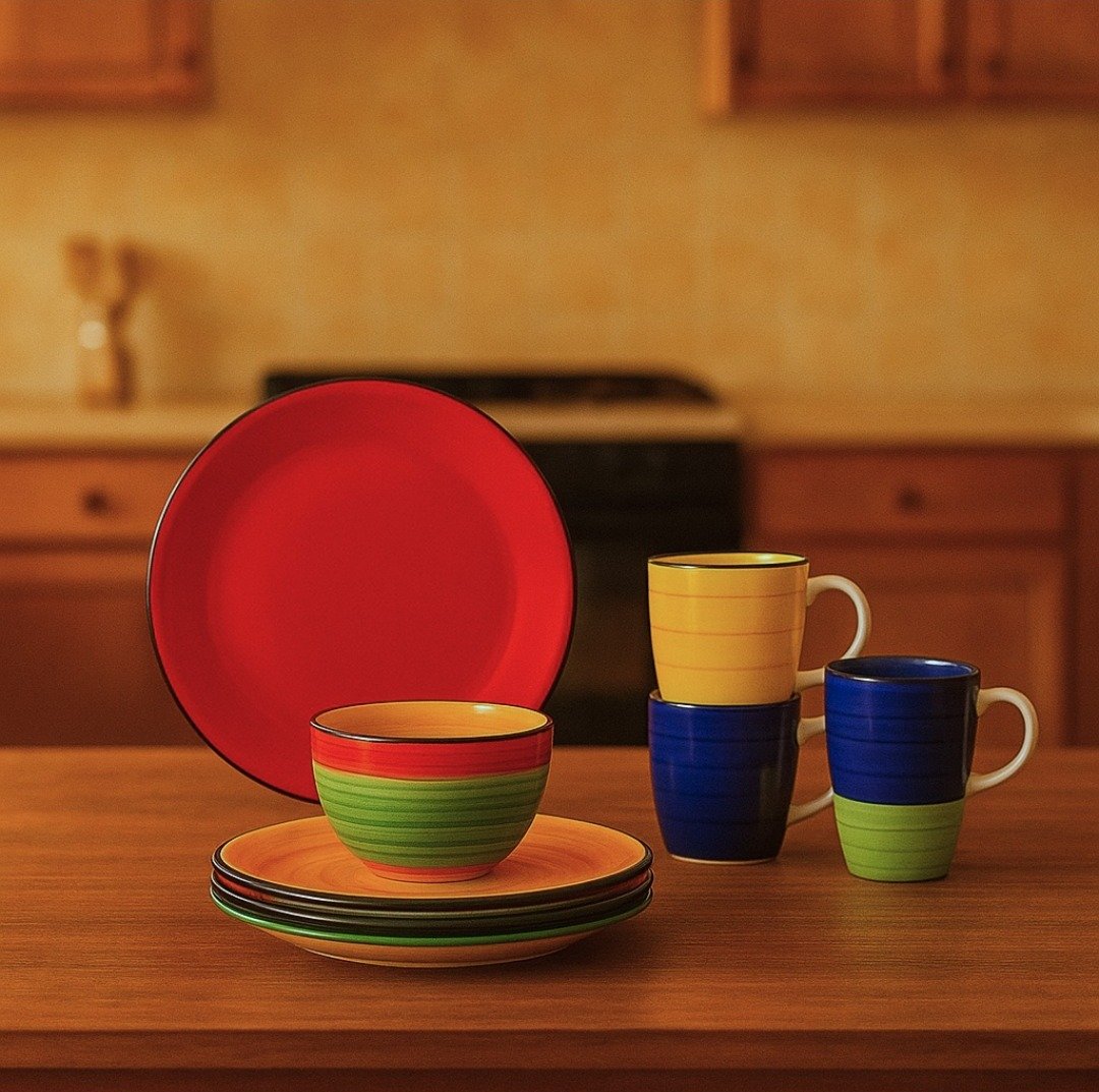 Gibson Home Vajilla Color Vibes