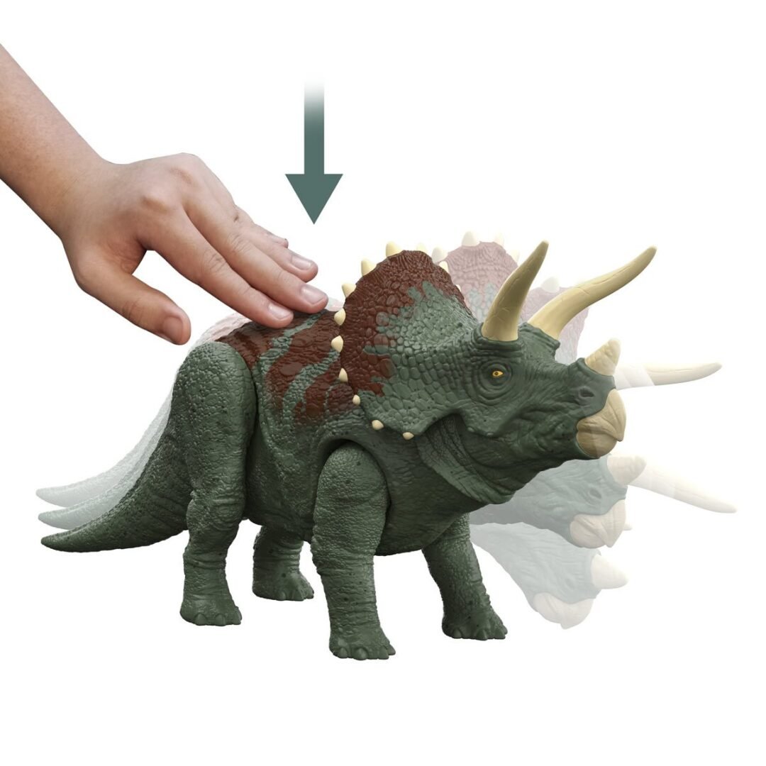 Jurassic world roar strikers triceratops con sonido - Imagen 2