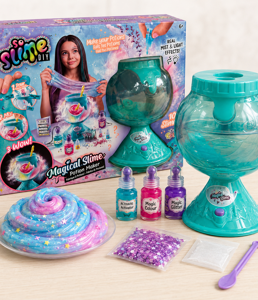 Slime mágico color reveal haz tus pociones