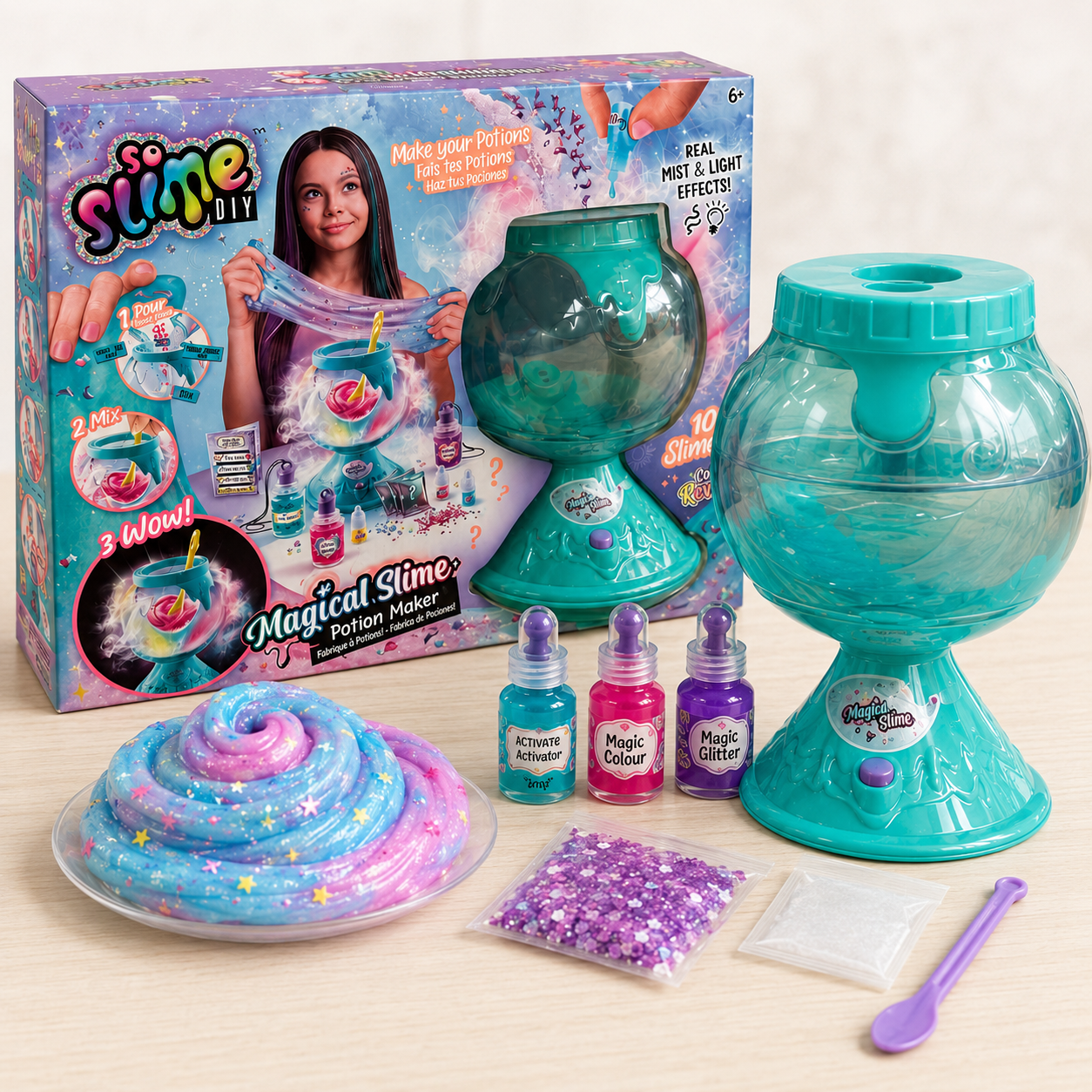 Slime mágico color reveal haz tus pociones