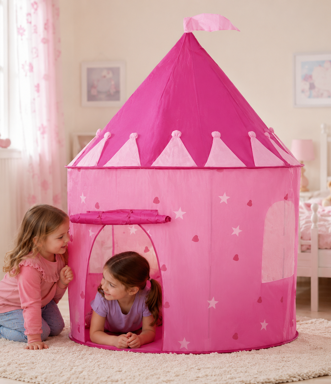 Tienda castillo rosado