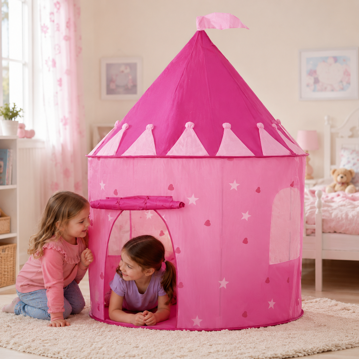 Tienda castillo rosado