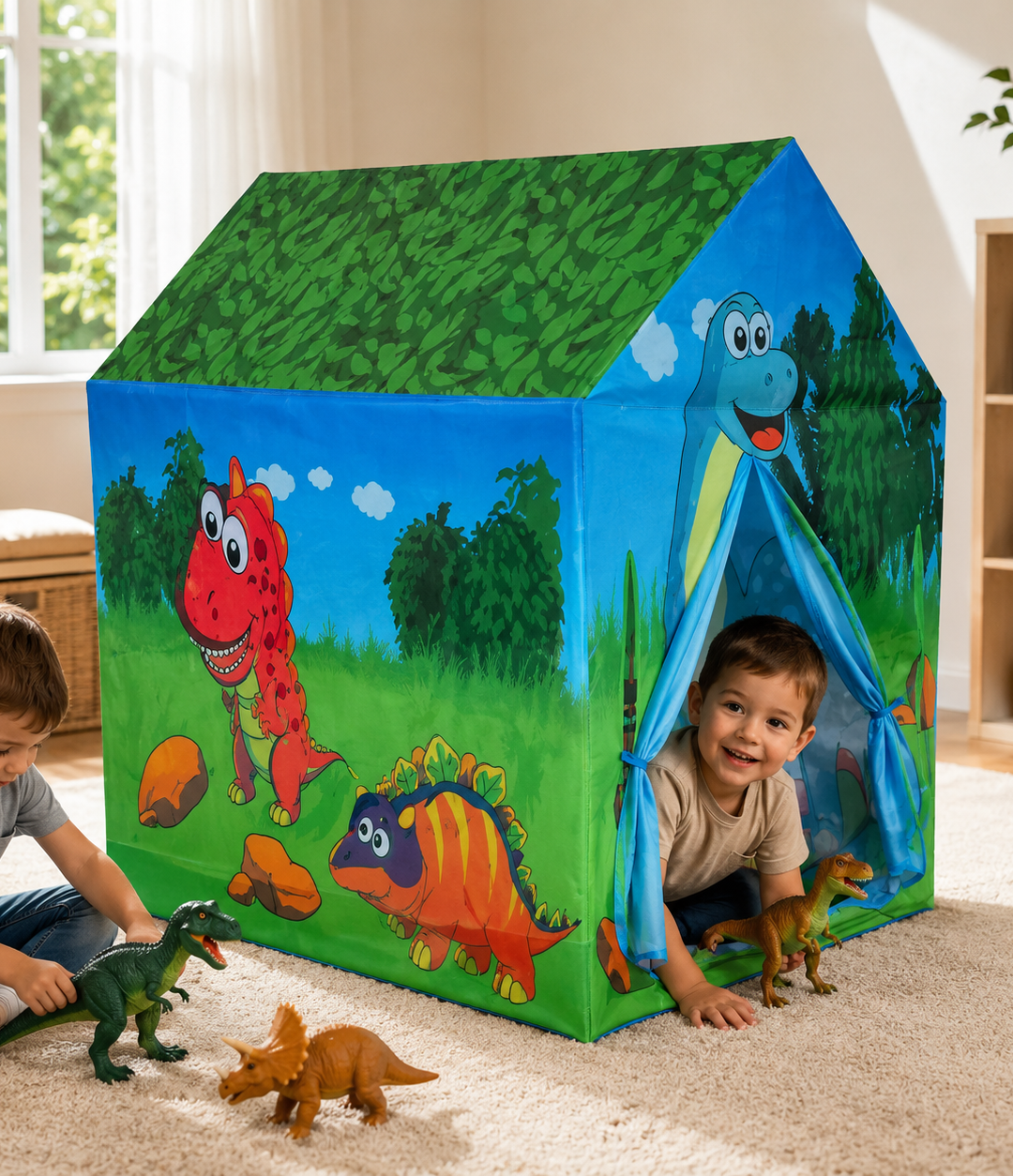 Tienda castillo de dinosaurio
