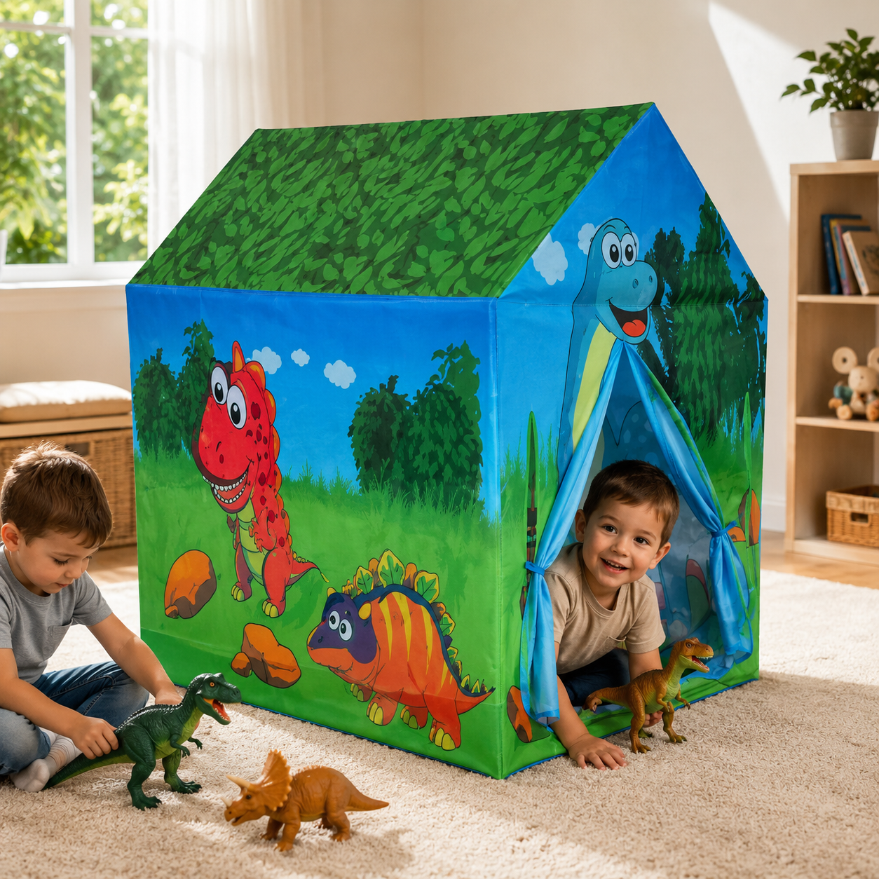 Tienda castillo de dinosaurio