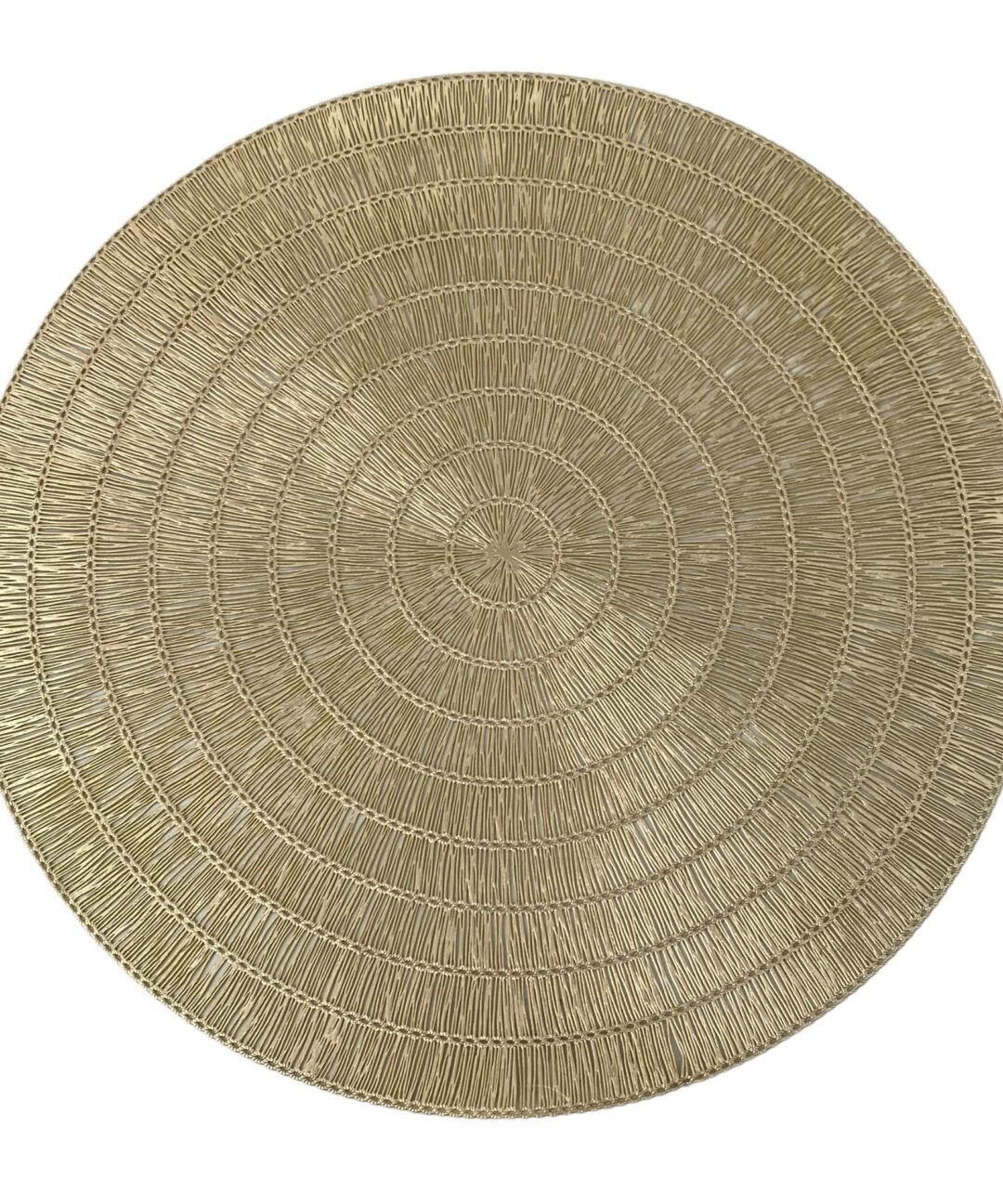 Individual redondo dorado