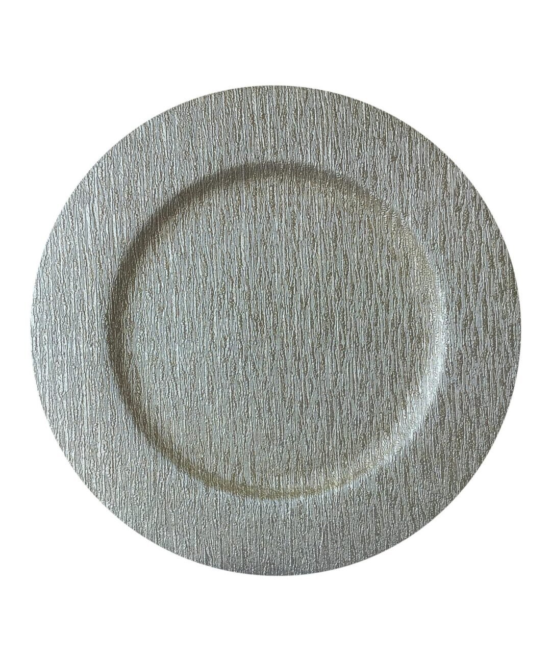 Porta plato plateado