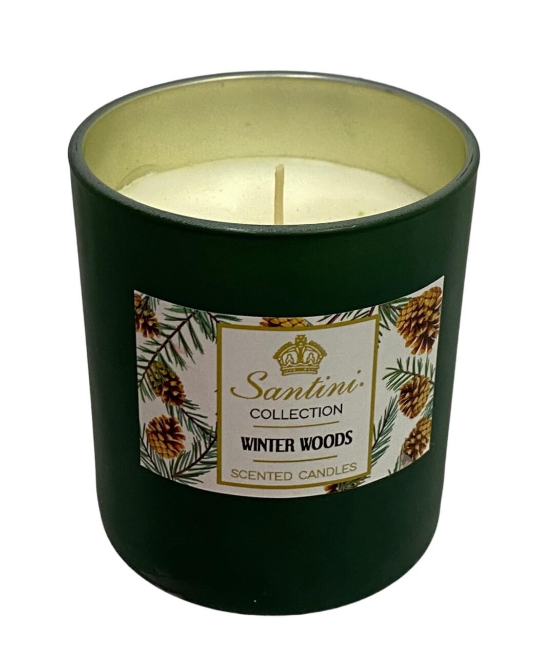 Vela con aroma verde
