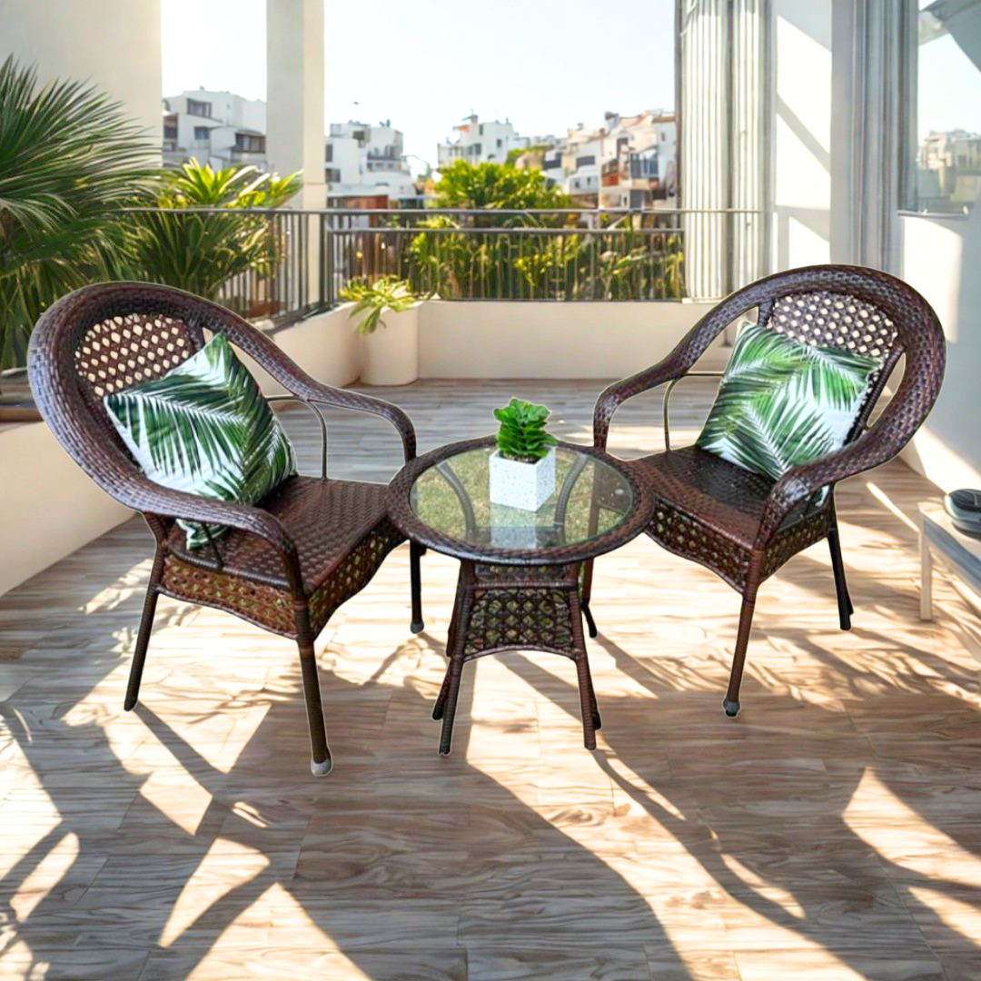 Juego de terraza 2 sillas y una mesita