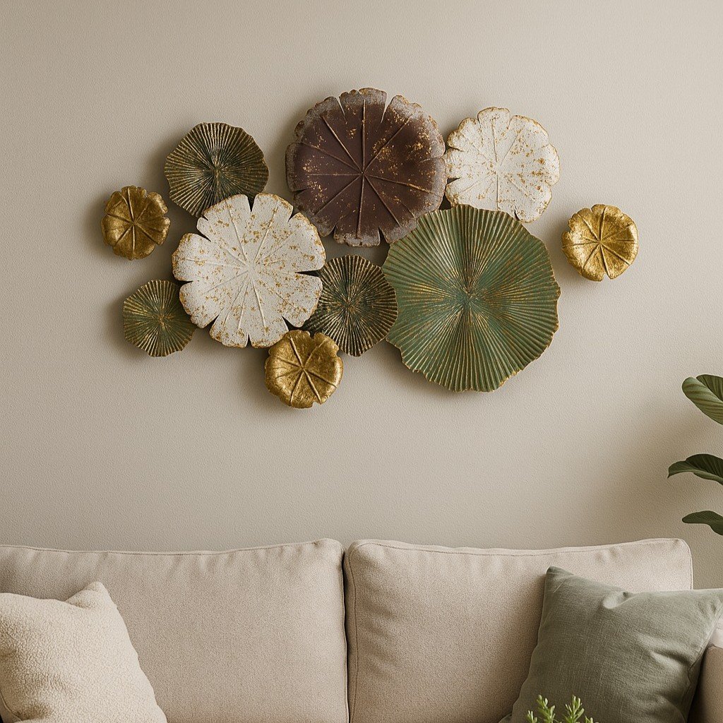 Decoración para pared de flores