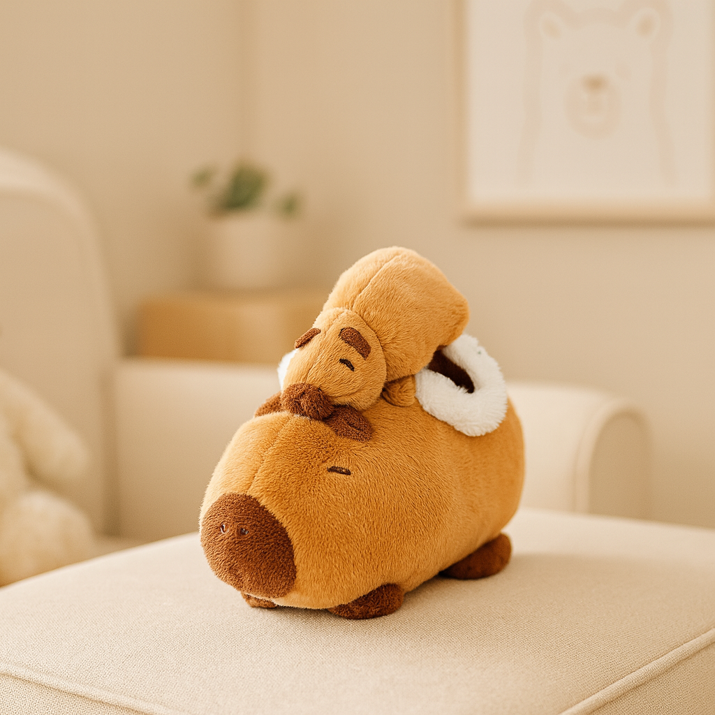 Peluche capibaras bebe y mama