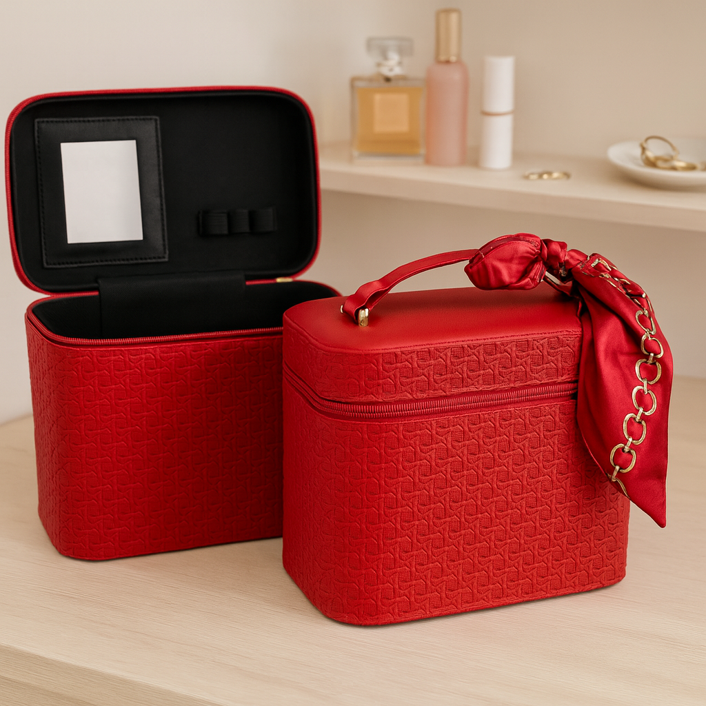 Neceser set de 2 grande y pequeño con pañuelo
