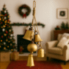 Campanas doradas navideñas