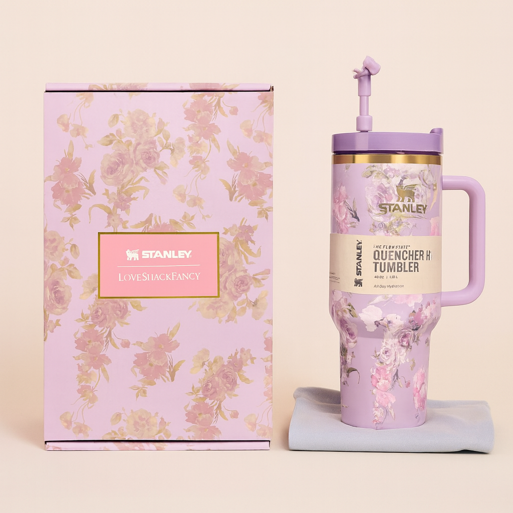 Alternative view of Botella Stanley con Flores