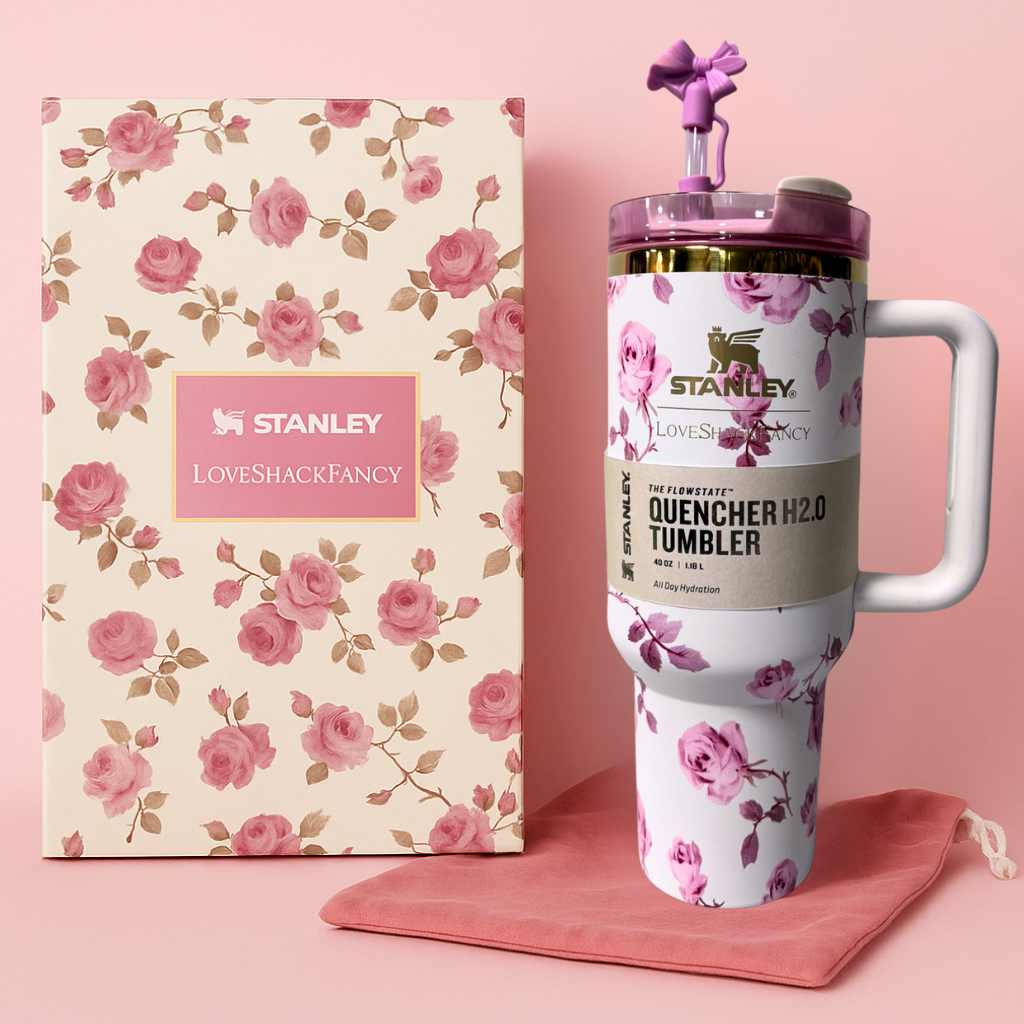 Botella Stanley con Flores - Imagen 3