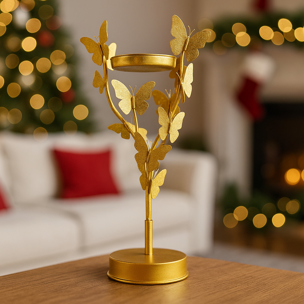 Portavela de mariposa