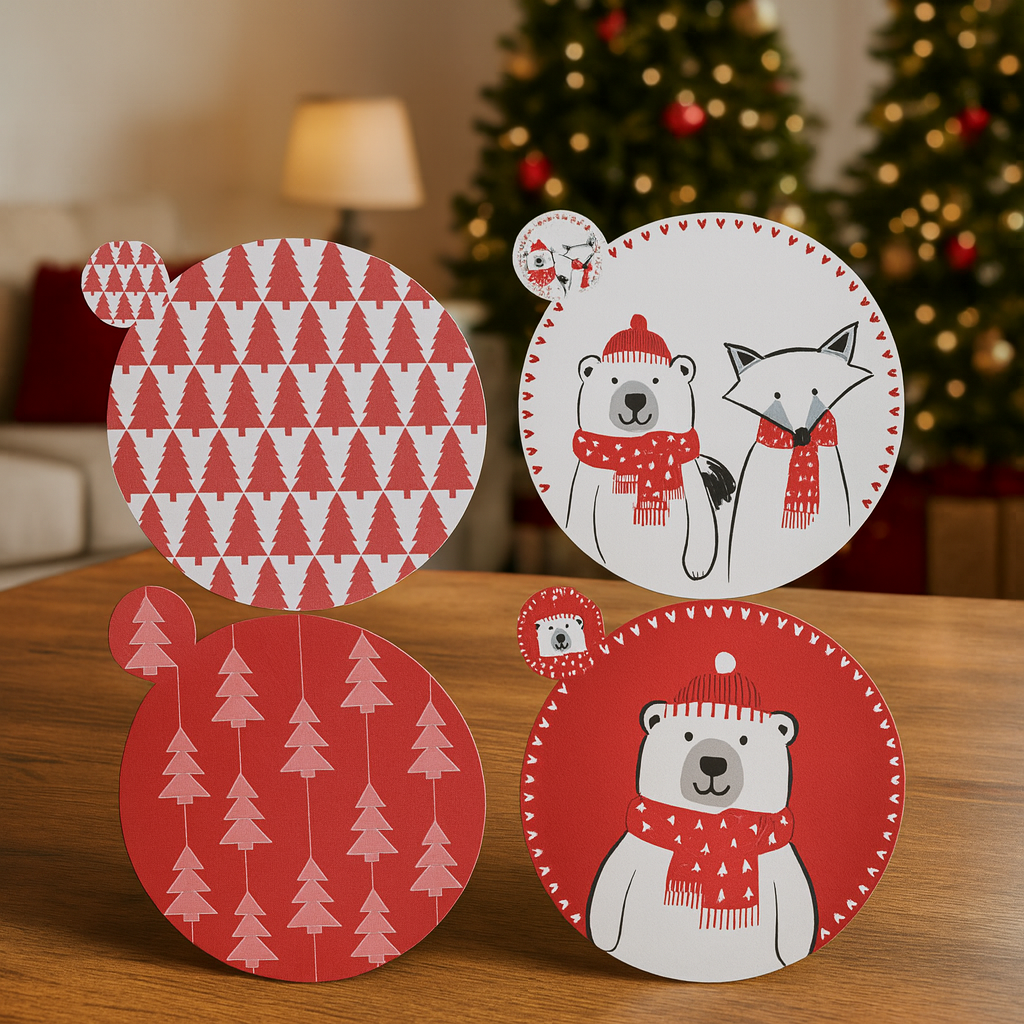 Individuales con portavasos 8pz redon