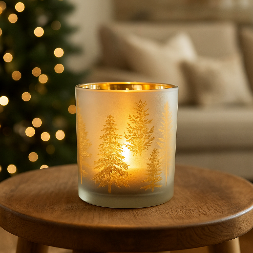 Portavela de arbolitos