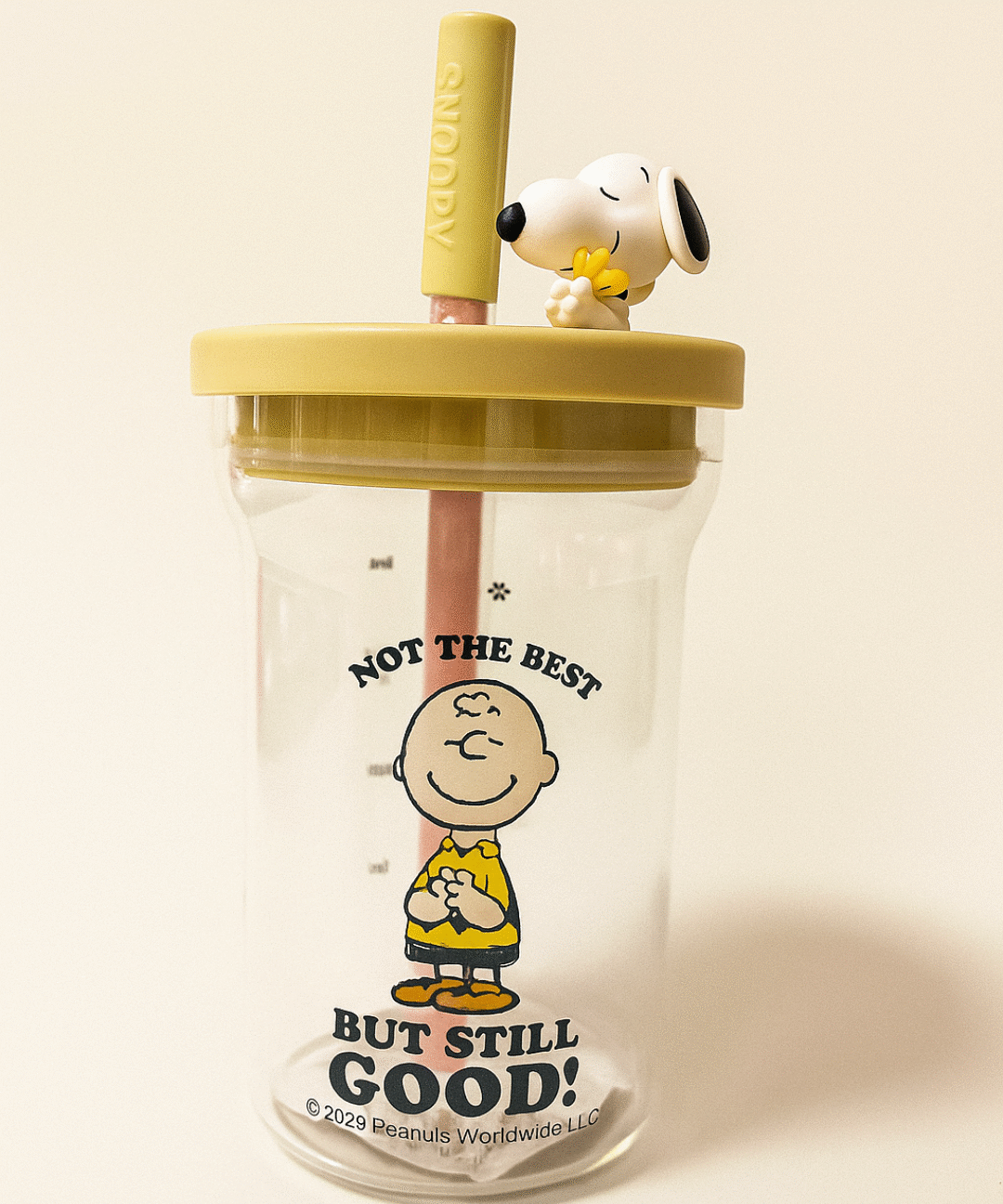 Alternative view of Vaso de vidrio Snoopy