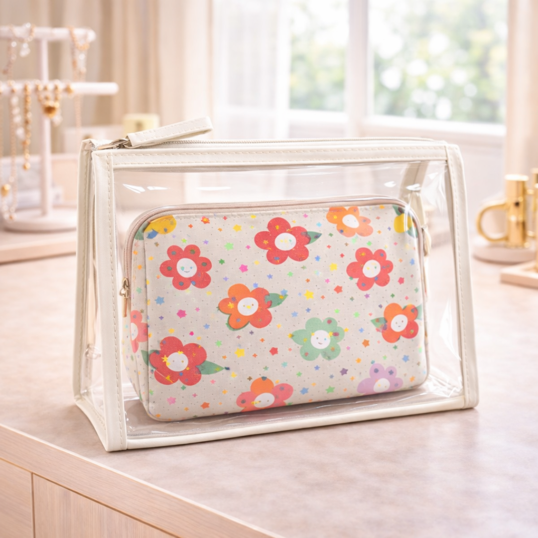 Cosmetiqueras 3 piezas