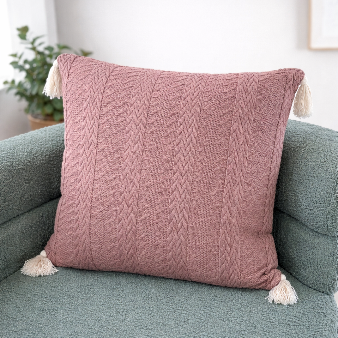 Alternative view of Cojin tejido cuadrado