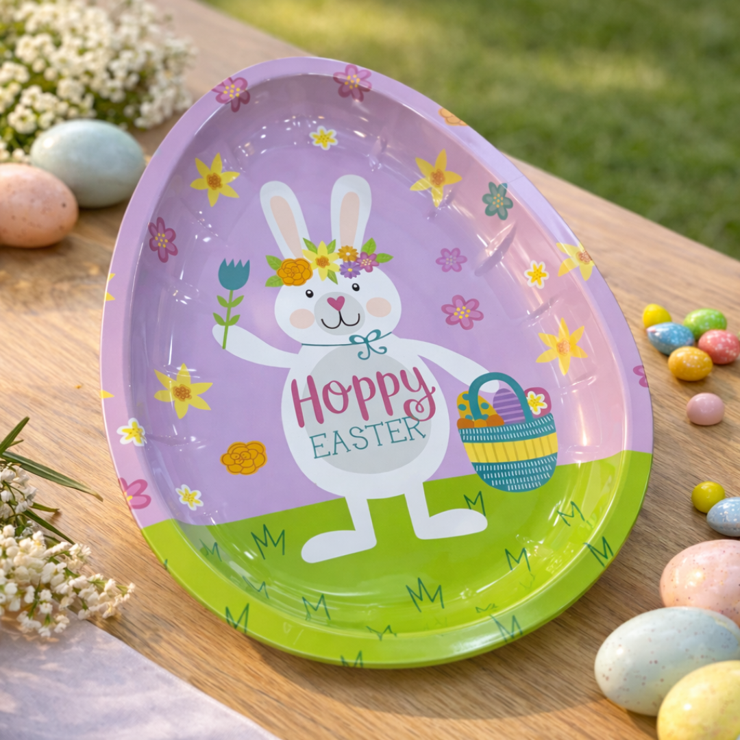 Platón pascua con diseño