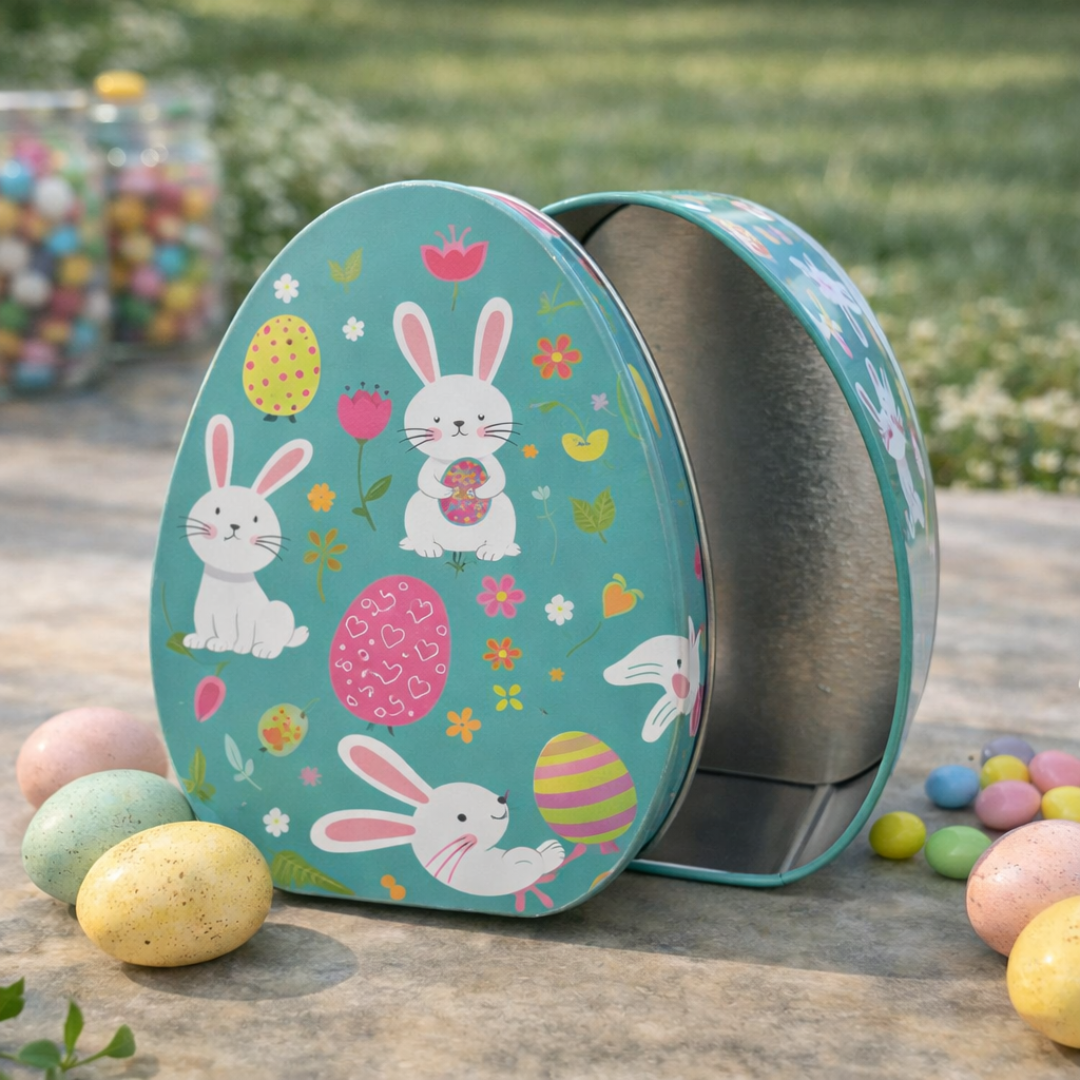 Alternative view of Recipiente con tapa diseño pascua