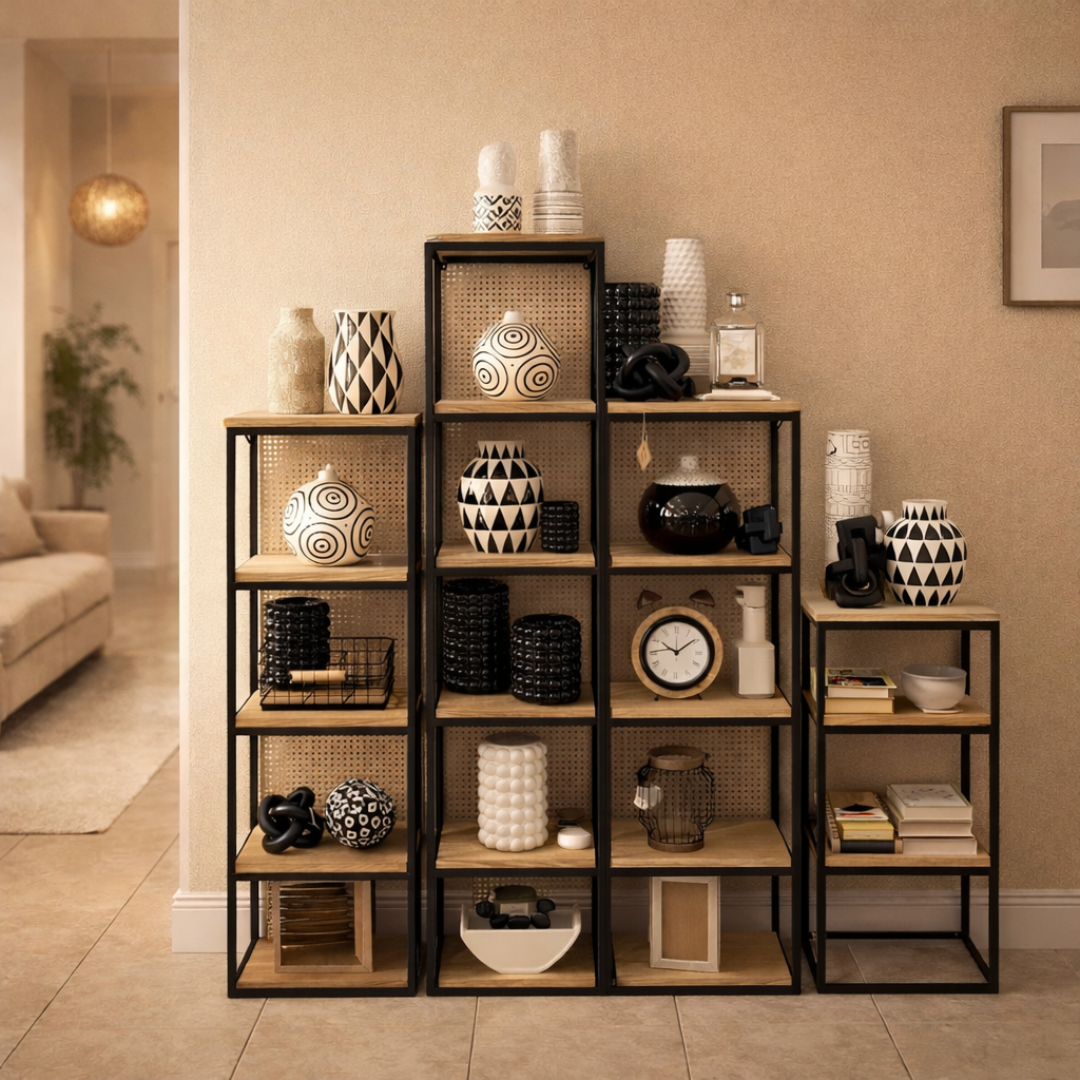 Muebles de 5, 4 y 3 niveles