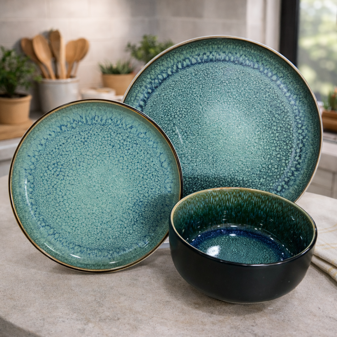 Vajilla de 18 piezas café