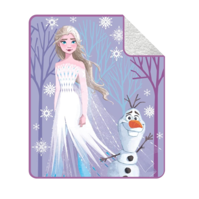 Cobija con dibujos de Frozen 80 x 100cm