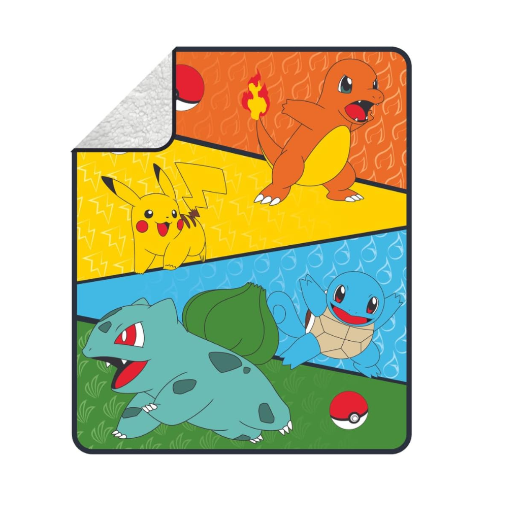 Cobija con dibujos de Pokemon 80 x 100cm