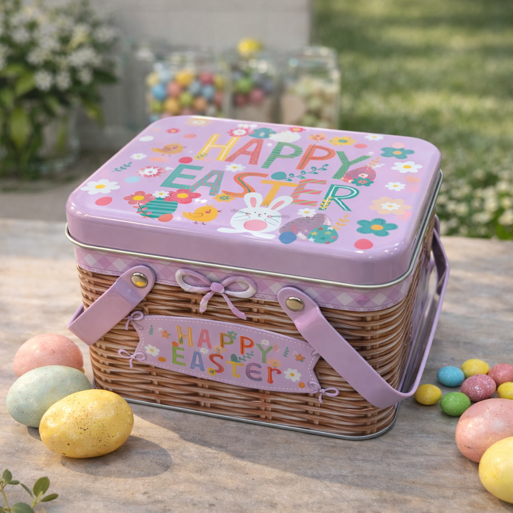 Alternative view of Recipiente con tapa diseño pascua