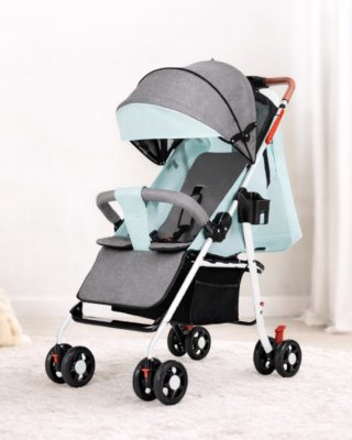 Coche para bebé celeste