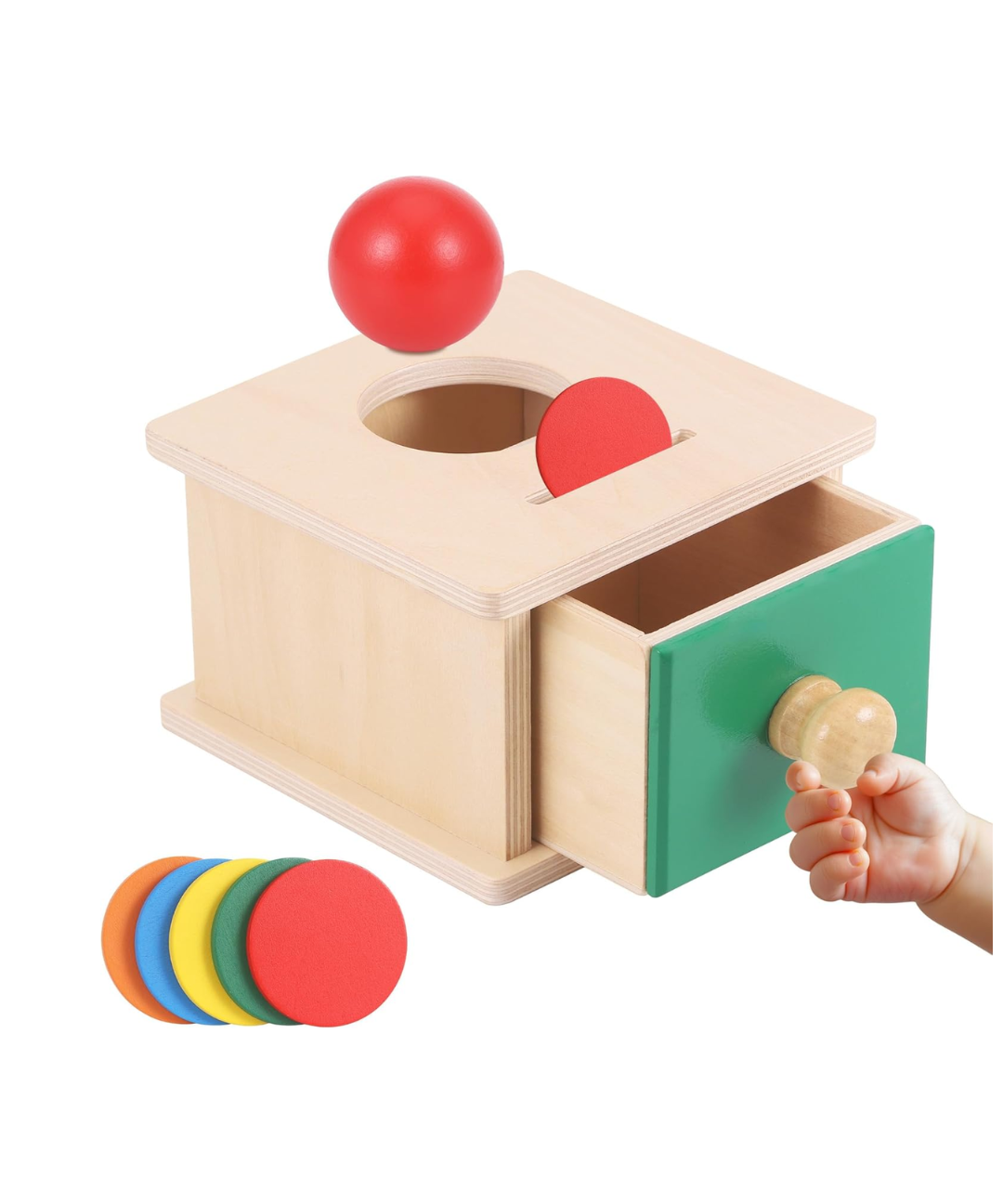 Juguete para bebé caja con bolitas