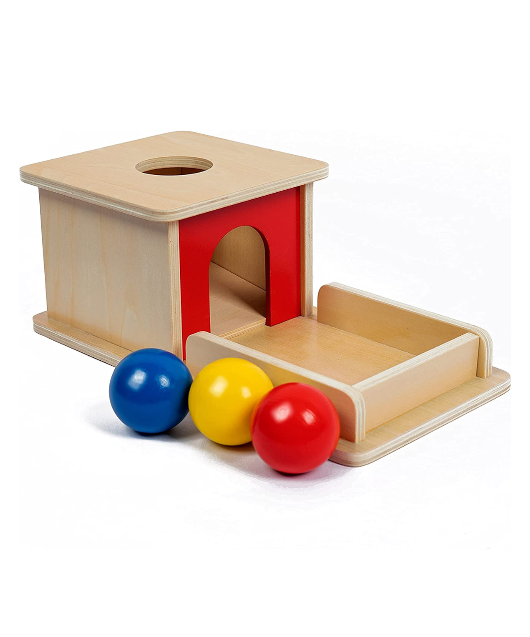 Juguete para bebé caja con bolitas