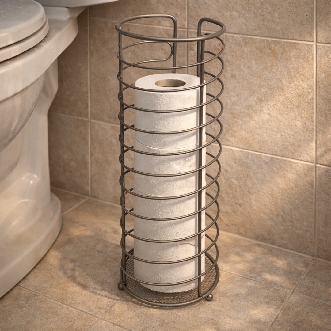 Organizador para papel higiénico de hierro