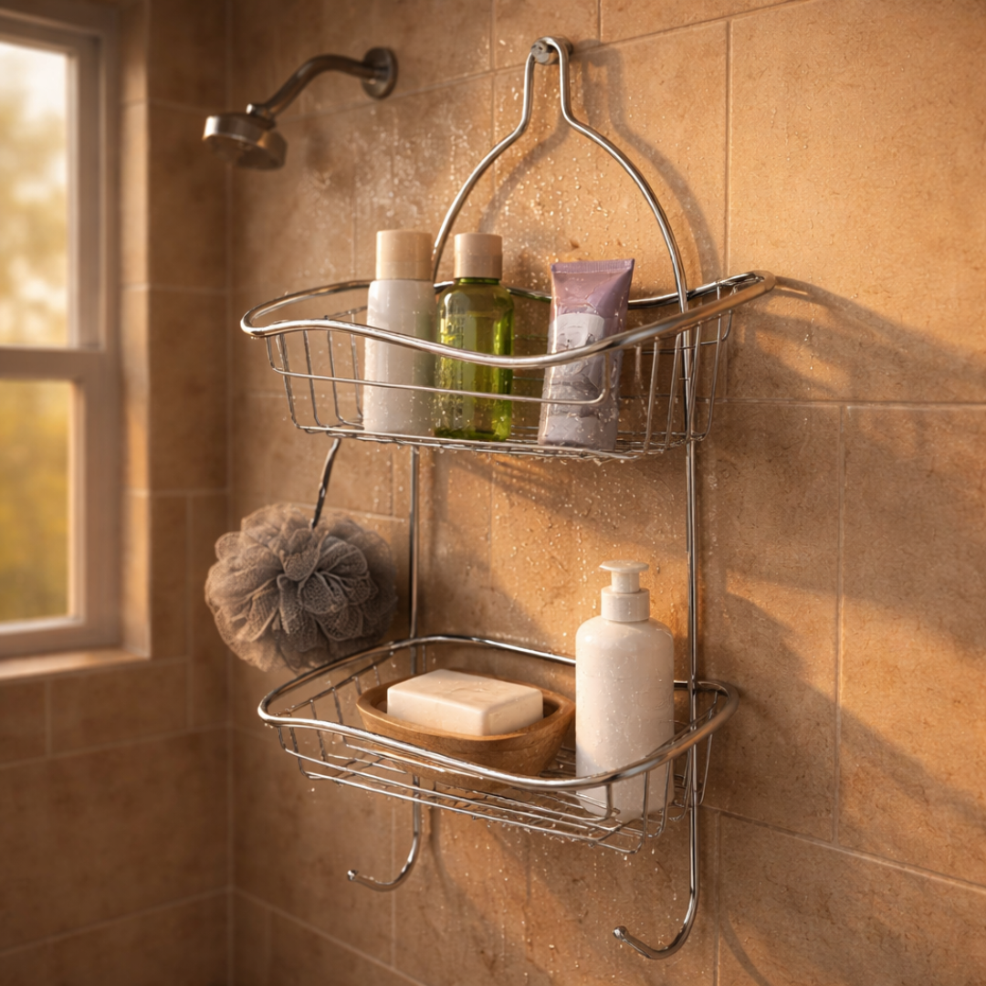 Organizador para ducha de hierro