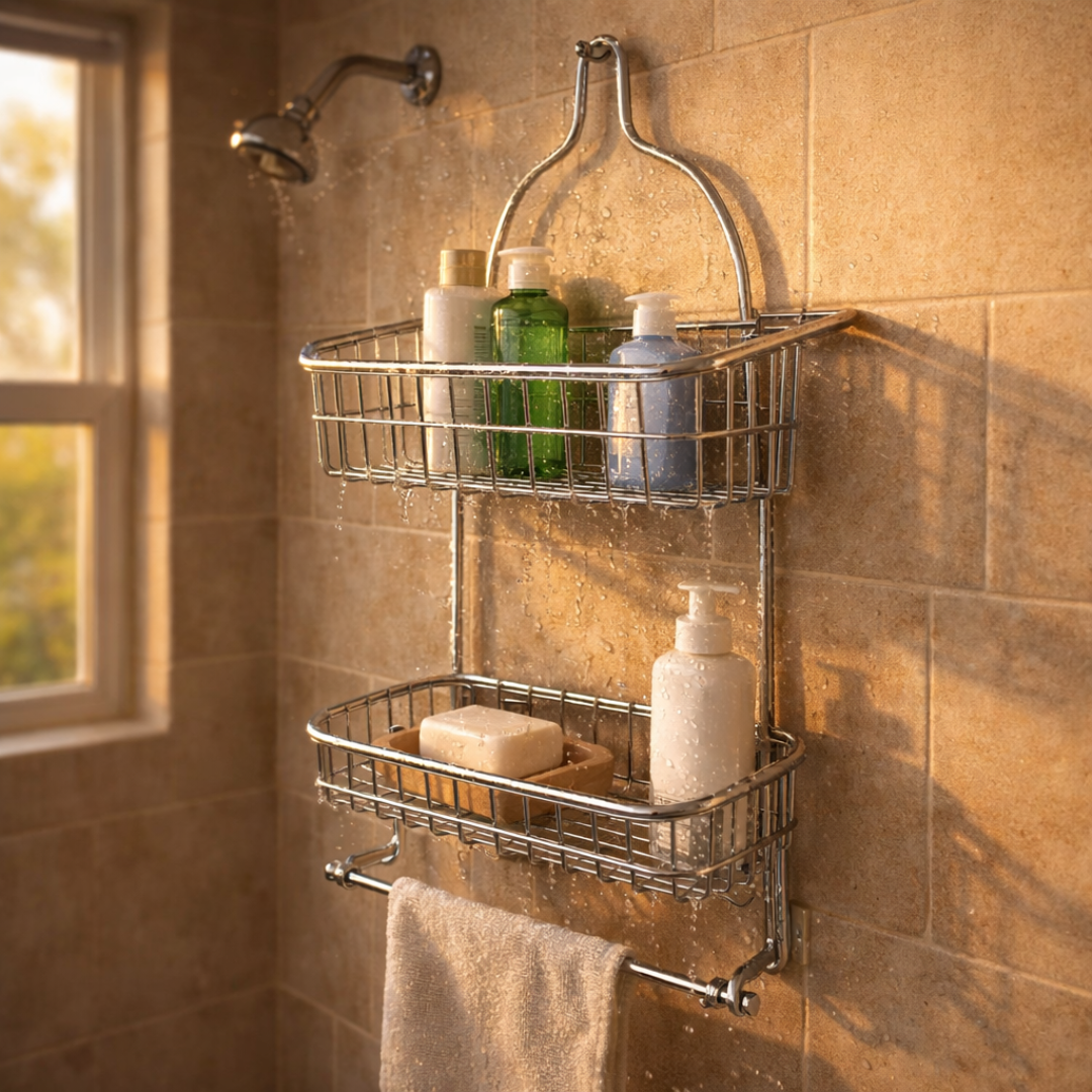 Organizador para ducha colgante