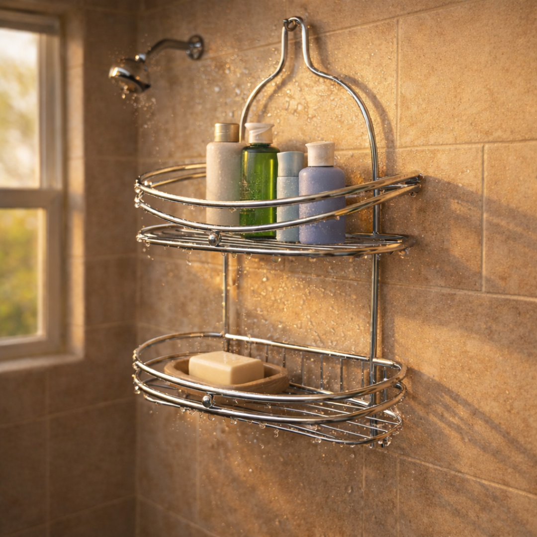 Organizador para ducha de hierro