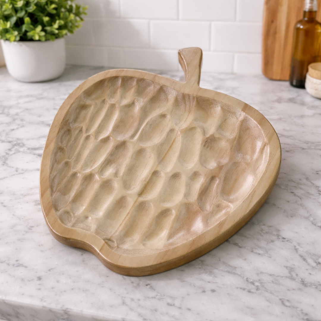 Bandeja decorativa manzana