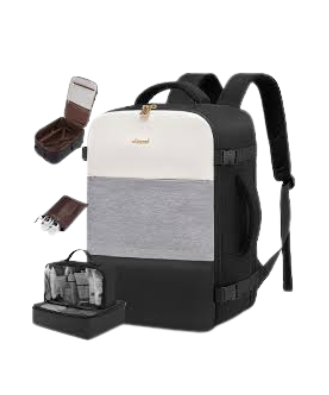 Maletin de viaje negro y gris