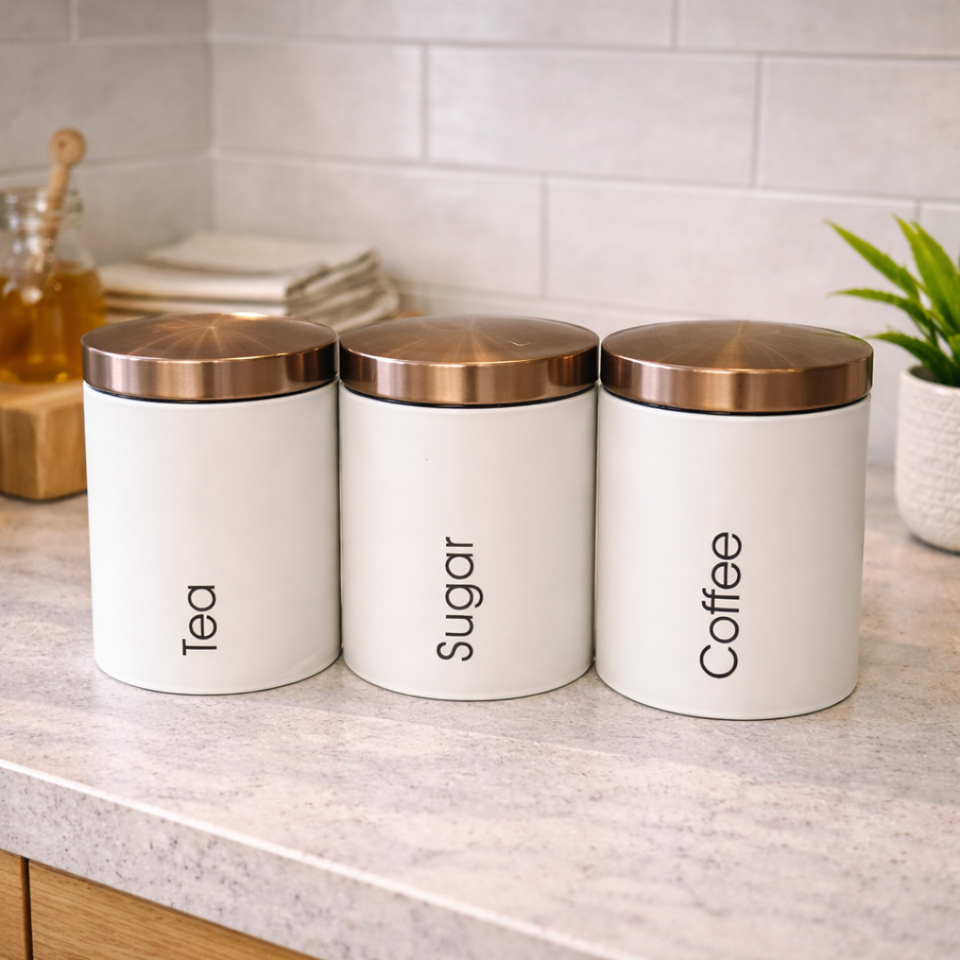 Frascos de lata en set de 3