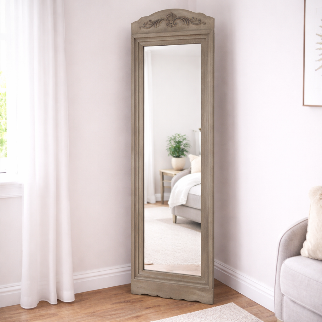 Espejo blanco vintage