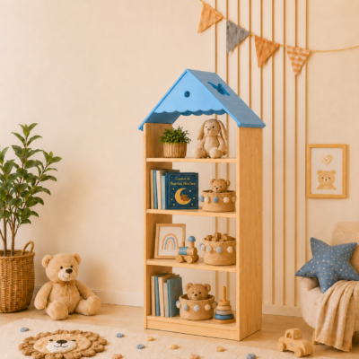 Librero de casita 4 niveles
